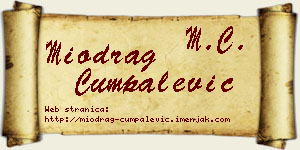 Miodrag Cumpalević vizit kartica